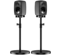 Height Adjustable Speaker Stands Pair for Genelec G Three 8030C 8330A Speaker Stand Wr Cable Management - Heavy Duty Floor Speaker Stand for Genelec Studio Monitor Stands Up to 30 Lbs