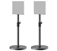 Height Adjustable Speaker Stands Pair for Sony Bravia Theatre Quad HT-A9M2 Stands - Heavy-Duty Surround Speaker Stand for Sony HT-A9M2 Speaker Stand with Cable Management
