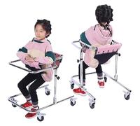 Height Adjustable Stand Up Walker for Disabled People, Portable Stand Upright Walker,Cerebral Palsy Hemiplegia Rehabilitation Training Equipment,for 80-120cm Child Training