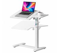 Height-adjustable standing desk, laptop & side table - mobile C-table