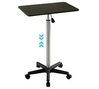 Height Adjustable Standing Desk, Portable Mobile Workstation with Brake Roller, Easy to Install Side Table for Laptop Use, Ideal for Home & Office Work