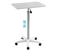 Height Adjustable Standing Desk, Portable Mobile Workstation with Brake Roller, Easy to Install Side Table for Laptop Use, Ideal for Home & Office Work