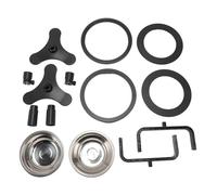 Height Adjustable, Tilt Design Cat and Small Dog Feeder with Stainless Steel Bowls, 2 Sets (12 Pcs Assembly Parts) for Indoor Pets