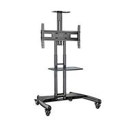Height Adjustable TV Cabinet Stand for 32-65 Inch LED LCD OLED Plasma TVs Tempered Glass Shelves Max VESA 600x400mm Supports Up to 45kg Modern Entertainment Furniture