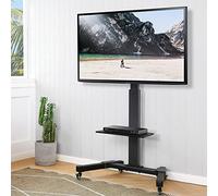 Height Adjustable TV Cart for 32-75 Inch Screens, Supports Up to 40kg/88lbs - Compact and Floor Stand