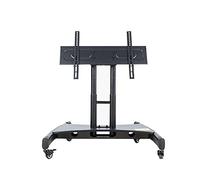 Height Adjustable TV Floor Stand - Conference Room Podium Universal Mobile Stand, Stage Vertical 90-degree Tilting Low Cart, Load 45kg