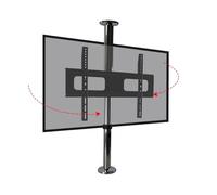 Height Adjustable TV Stand for 3265 Inch TVs360° Rotating Stainless Steel Wall Mount Bracket with Ceiling SuspensionVersatile LCD TV Base for Home and Office