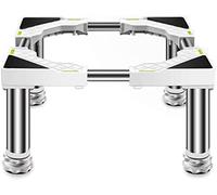 Height Adjustable Washing Machine Stand Base Heavy Duty Stainless Steel Refrigerator Holder Reinforced Platform for Laundry & Appliance Support