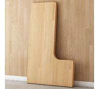 Height Adjustable Wooden Corner Table Top Curved L-Shape Desktop for Home & Office 85x50x20x20cm (33.5x19.7x7.9x7.9'') - Versatile & Stylish