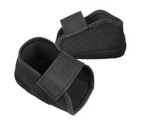 Height Boosters 1Pair Invisible Height Increase Silicone Socks Pads Orthopedic Arch Support Heel Cushion Soles Insole Foot Massage(1Pair - L Black,1CM)