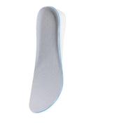Height Boosters Shock Absorption Insole Feet Height Increase Insoles Growing Shoe Pads 1Pair(1.5CM-Grey Blue,EU44)