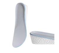 Height Boosters Shock Absorption Insole Feet Height Increase Insoles Growing Shoe Pads 1Pair(3.5CM-Grey Blue,EU37)