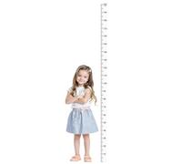 Height Chart for Kids, 2M Transparent Height Growth Chart Wall Sticker, Removable Height Wall Sticker, Nursery Decoration for Living Room Bedroom