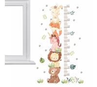 Height Chart for Kids | Animal Height Growth Chart Wall Decals,Animal Kids Wall Decals, Waterproof PVC Growth Chart Sticker for Nursery, Bedroom, Wall Decor