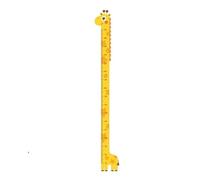 Height Chart Kid Height Ruler Wall Sticker for Kids Room Girls Cartoon Animal Measure Wallpaper Growth Chart Nursery Decoration(Yellow)