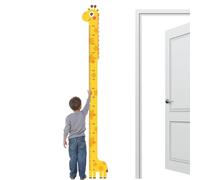 Height Chart, Toddler Animal Growth Ruler Wall Hanging Measuring Board, Cute Nursery Rooms Decor for Tracking Baby Development, Wooden Canvas Wall Art for Bedroom Playroom Door Living Room