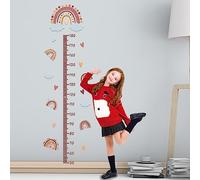 Height Chart Wall Sticker Children's Room Child Rainbow: YIDM Height Chart for Children Waterproof Decorative Wall Sticker Size Gauge Kids Wall Sticker for Bedroom Baby Nursery