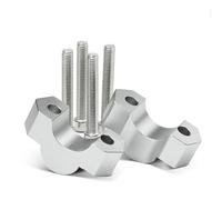 Height-Extendable Motorcycle Handlebar Rise For BMW F900R F900XR F850GS F 850 GS ADV Adventure Extension Clamp Stub Fitting Short Stem. Stem Adapter(Silver4)