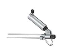 Height Fishing Rod Stand Aluminum Construction for Stability All Surfaces Easy Carry Transport Adjustable Fishing Rod Holder with Ground Stake for Secure Placement on Various Terrains Aluminum
