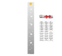 Height Gauge for Children - Wall Growth Chart in Mirrored Acrylic | Bedroom Decoration with Reflective Ruler Sticker, Childhood Height Instrument for Children's Home