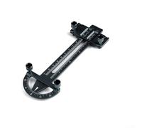 Height Gauge for RC Vehicles 3-in-1 Function Aluminum Construction Designed for Ride Height Setup and Camber Angle Optimization (Is black)