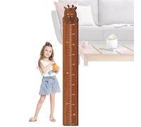 Height Growth Chart - Wooden Construction Wall Ruler Measurement Design Size 120cm | For Home, Study Room, Wall Display, Youth Growth Monitoring