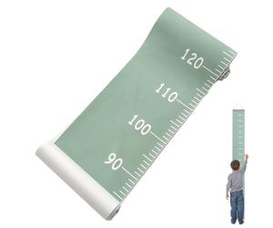 Height Growth Ruler - Natural Fabric Panel, Hanging Measure Design, Home Decoration Accent, Lasting Record Marker | for Bedroom Living Area Study Corner Height Tracking Routine Memory Collection Wall