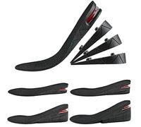 Height Increase Insole, Height Increasing Shoe Insole, 3 5 7 9 cm Adjustable 4-Layer Orthotic Air Cushion Heel Insert Increase Insole for Unisex Men Women Comfortable Breathable Replacement Insoles