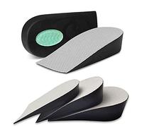 Height Increase Insole, Shoe Insoles for Men Women, Heel Insoles Invisible Shoe Lifts Inserts, Elastic Shock Heel Cushion Pads, High Arch Supports Insoles for Leg Length Discrepancies, Heel Pain