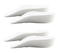 Height Increase Insoles 2 Pairs Heightened by 1.38 Inch Height Increasing Insoles Breathable Eva Boosters Sweat and Shock Absorption Shoe Inserts for Men Women White.