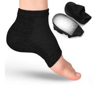 Height Increase Insoles, 3.5cm Heel Lift Sock Height Max Socks Height Boost Sock Height Booster Socks Height Increase Socks Invisible Height in Crease Socks That Make You Taller for Women Man - Black