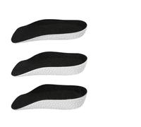 Height Increase Insoles 3.5CM Invisible Height Increasing Insoles Half Sole Heighten Sports Shoe Pad Inserts Men Women(Black-White,2.5cm)