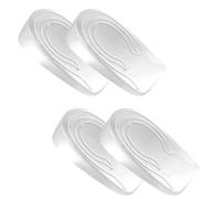 Height Increase Insoles,4 PCS Gel Insoles Mens Heel Raisers Invisible Gel Heel Pads Height 1 CM Boosters Heel Cushion Pads Silicone Heel Protectors for Soft Heightening Taller