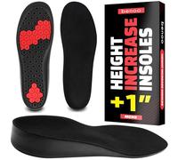 Height Increase Insoles for Men (+1 inch) Discreet Shoe Lifts, All Day Comfort, Shock-Absorbent Gel, Trim to Fit Inserts for Most Sneakers & Shoes, Confidence Boosters (Mens 5-6.5)