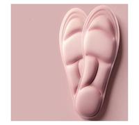 Height Increase Insoles, Memory Foam Insoles, Sport Insoles for Shoes Women Men Breathable Cushion Running for Feet(Light red,36)