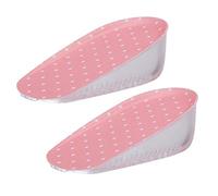 Height Increase Insoles, Silicone Gel Height Increase Insoles for Men, Adhesive Insoles, Height Increase Foot Orthotic Arch Support Shoes Heel Pads (1.5cm-Pink)