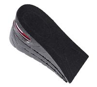 Height Increase Shoe Lift Insoles Adjustable Invisible Heel Inserts Black | PVC and Tpu Construction, Pressure Relief, Suitable for Loafers and Heels, Designed for Men and Women Seeking Added Height