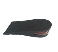 Height Increasing Insole 3-7.5cm Invisible Height Increase Insole Cushion Height Adjustable Shoe Heel Insoles Insert Taller Support Absorbant Foot Pad(Black)