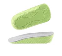 Height Increasing Insole Arch Support Increase Height Insoles Light Weight Soft Elastic Lift for Men Women Shoes Pads 1.5CM 2.5CM 3.5CM Heighten Lift(Green,2.5CM)