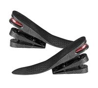 Height increasing insoles, length-stimulation insoles for men - 3-layer adjustable elastic cushion | Invisible heel lift 2.56 inch height increase in the for female men