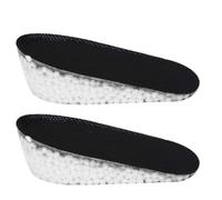 Height Increasing Insoles Soft Elastic Heel Elevator Pads for Men Women Comfortable TPU Foam Ball Gel Cushion Lift Shoe Inserts 1.5cm 2.5cm 3.5cm Height Options Pink Black (1.5cm)