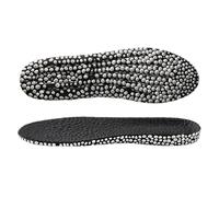 Height Increasing Shoe Insoles Heightening Insoles for Shoes PU Popped Rice Particle Foam Breathable Soft Hiking Protects Height Increase Soft Insole for Feet(1.5cm Black,EU 41-42)