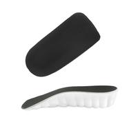 Height Insoles Height Increase Insole Shock Absorption Breathable Memory Foam Heel Lifting Inserts Shoe Lifts Pads(Black,2.5cm)