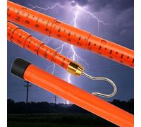 Height Insulated Electrical Power Measurement Rod, Telescoping Non-Conductive Pole for Construction & Substation, Essential Tool for Safety & Precision