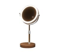 Height Lighted Cosmetic Glass with 3X Magnification and Simulated Sunlight for Accurate Application Portable Travel Makeup Glass