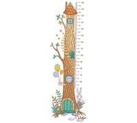 Height Measurement Chart Wall Decal Boys and Girls Growth Chart Removable Ruler Fun Educational for Children's Bedroom Self-Adhesive Height Sticker for Boys and Girls Room Decor