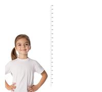 Height Measurement for the Wall - 200 x 5.2 cm PVC Growth Chart Transparent Self-Adhesive Ruler Waterproof Wall Sticker Removable Height Measurement Chart for Children, Children's Room, Bedroom, Girls