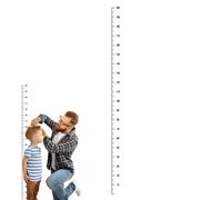 Height Measurement Sticker - Portable Wall Ruler Decal, Kid Growth Chart Indicator, Removable Height Sticker for Bedroom, Nursery Room Decor Set Kit | For Home Use Set Box