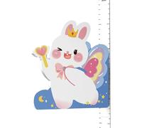 Height Ruler | Kids Height Wall Chart with Magnetic Bunny Pendant | 65-183cm Removable Gauge for Home Nursery Room Bedroom Decor