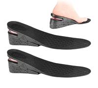 Height Solitions, Height Increasing Insoles | 3 Layers Adjustable Leg Length Inserts - 2.56 Inch Unisex Invisible Solesle Elevated for Men Women Home Outdoor